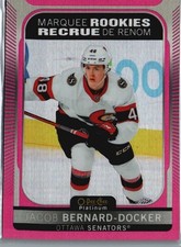 2021-22 O-Pee-Chee #227 Jacob Bernard-Docker Pee-Chee Platinum - Matte Pink