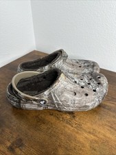 Zuecos Crocs Dual Comfort Realtree camuflados forrados de piel sintética para hombre 9 sandalias