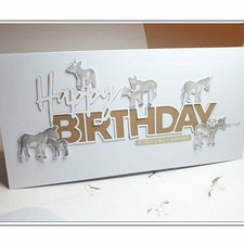 Metal Cutting Dies Album Happy Birthday Scrapbooking Card Making Embossing