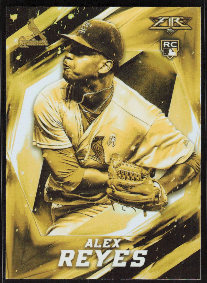 2017 Topps Fire Gold Minted Alex Reyes Rookie Card (RC) #174 - Cardinals