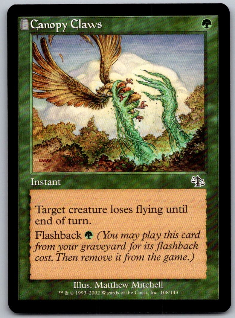 Canopy Claws 108 Common Judgment Magic: The Gathering Lightly Played