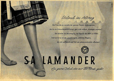 Anzeige/Werbung/Reklame 1957 - SALAMANDER SCHUHE