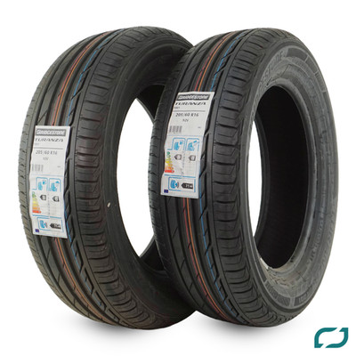 2x 205/60 R16 92V Sommerreifen Bridgestone Turanza T001 Reifen DOT17