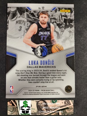 2024-25 Prizm Luka Doncic DOMINANCE SILVER card #12 | eBay