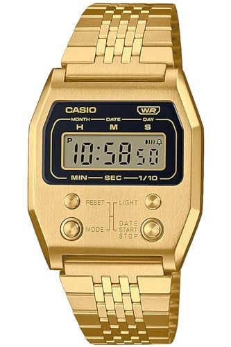 CASIO A1100G-5JF ゴールド Casio Classic Premium A1100G-5JF Gold Watch Digital Analog