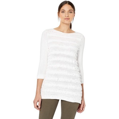 Nic+Zoe Women's Sea Level Top, Paper White, X-Large