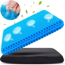 1Pc Honeycomb Gel Cushion Breathable Back Pressure Relief Seat for Office Car