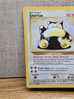 Snorlax 27/64 Jungle Non-Holo Rare Pokémon Card TCG | eBay