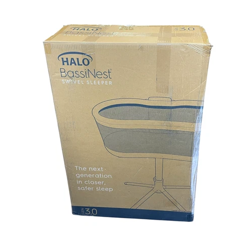 Open box HALO 4792 BassiNest Swivel Sleeper 3.0 Gray Over-Bed Bassinet