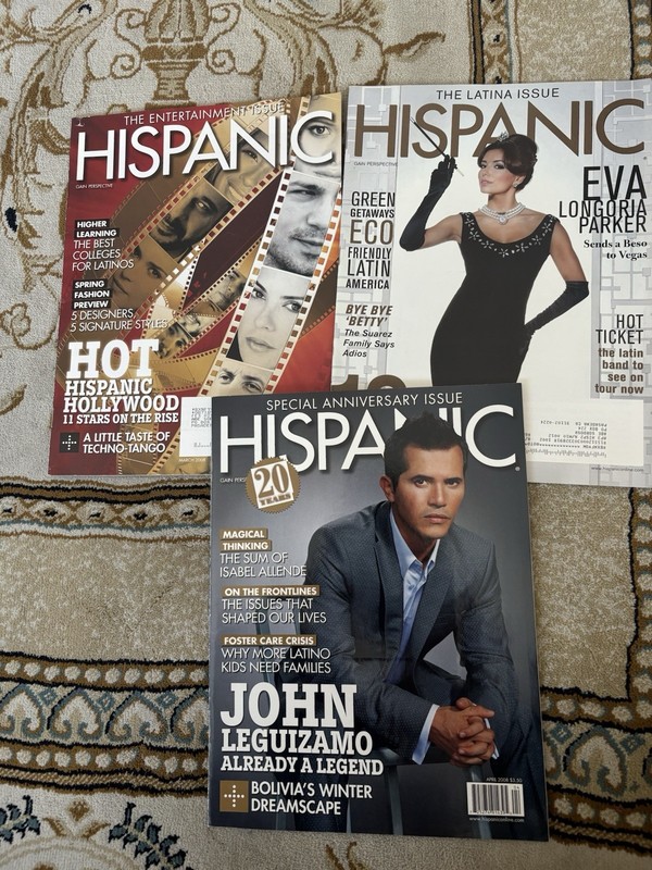 Five Hispanic Magazine issues. The Latina Issue. 2008 2010 Editions