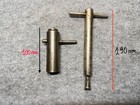Lote de 2 llaves en T frontales para anillos de precisión y husillos de taller
