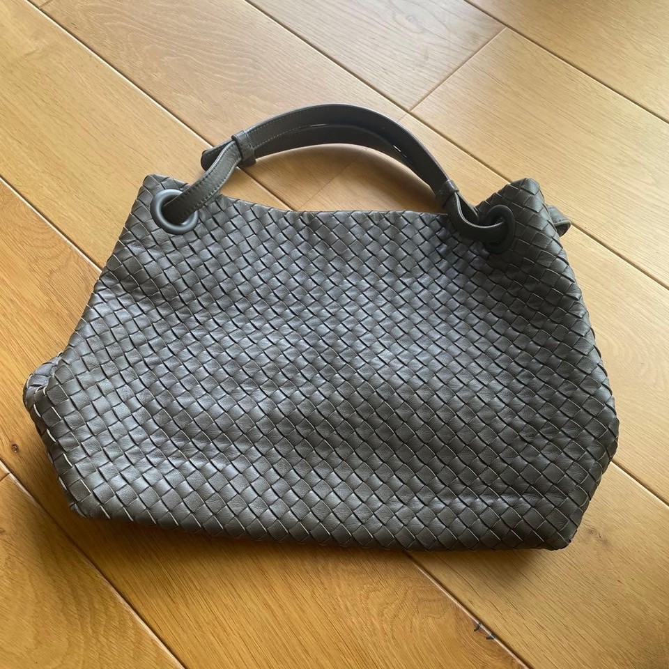 Bottega Veneta Garda Leather Shoulder Tote Bag Women Pre-Owned