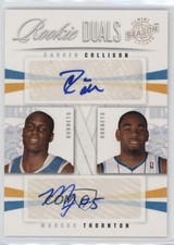 2009 Panini Season Update 5/99 Darren Collison Marcus Thornton #50 Auto RC nd3