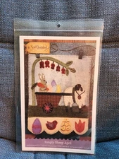 Sew Cherished SIMPLY SHEEP April Wool Applique Pattern Banner Decor 2017 NEW