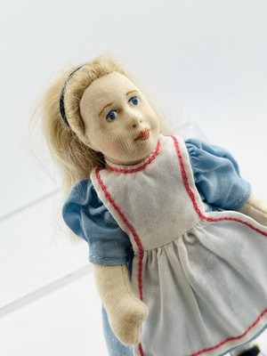 Deb Canham Artist Designs Cloth Doll Alice with Box and COA Limited 10 Of 150
