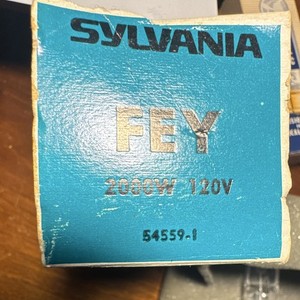 SYLVANIA FEY Halogen Movie Projector Lamp Bulb 2000W 120V 54559-1