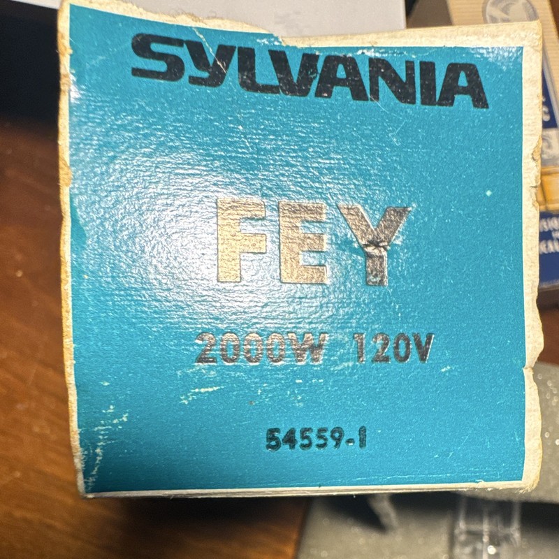 SYLVANIA FEY Halogen Movie Projector Lamp Bulb 2000W 120V 54559-1