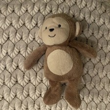 Carters Child Of Mine Brown Monkey Plush Rattle Sewn 2013 Stuffed Baby 62075