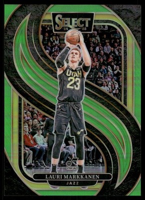 2024-25 Select Neon Green Prizms #136 Lauri Markkanen /75 - BSK