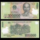 Vietnamese Dong 100K 100000 Polymer Banknote in Vietnam VND Uncirculated UNC