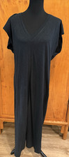 Universal Threads Black V-Neck Maxi 100 Cotton Dress Minimilast LARGE