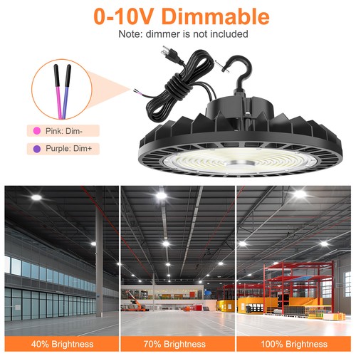 240W Led High Bay Light Commercial Industrial Warehouse Shop Light with US Plug - Picture 11 of 13