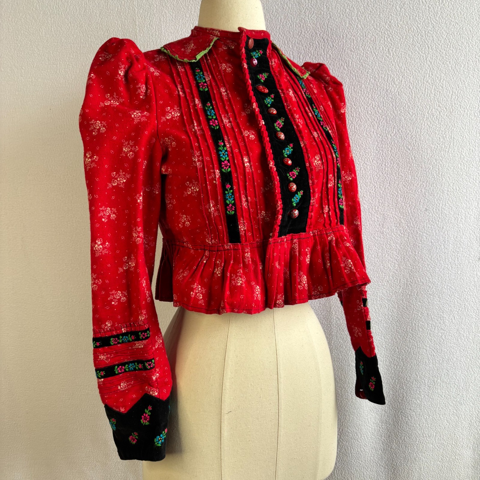Vtg Hand Made Hungarian Transylvanian Széki Jacke… - image 5
