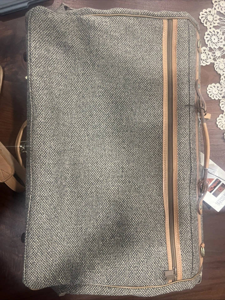 Bolso de Ropa Clásico Vintage Tweed Hartmann Colgante Triple Nuevo Con Etiquetas Foto 4 de 4