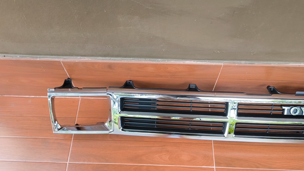 Front Grille+Emblem+Headlight Rim Chrome Fit Toyota Hilux LN65