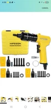 HIFESON Pneumatic Rivet Nut Gun with 1/4 & 5/16 & 3/8 Self-Locking Head...