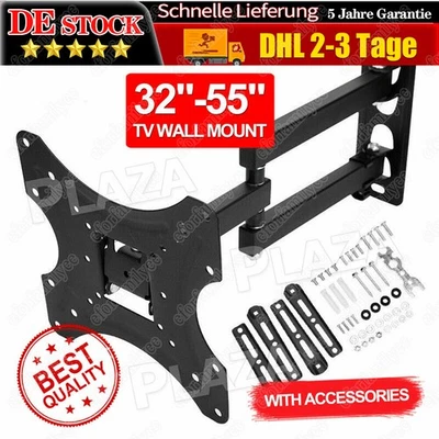 VEMOUNT TV Wandhalterung Wandhalter LCD LED Fernseher 32-60 Zoll schwenkbar neigbar 55"
