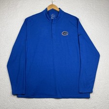 Nike Golf Florida Gators 1/4 Zip Golf Pullover Blue Mens XXL NCAA