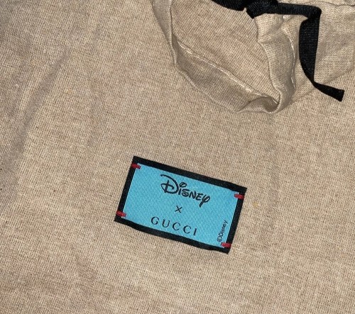 Gucci Disney Dust Bag 17”x11” Shoes Drawstring Cotton Storage Travel