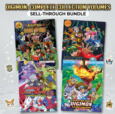 Digimon Anime DVD Bundle English Sub Xros Wars Ghost Game Adventure