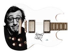 Woody Allen Signed Autographed Photo Guitar ACOA