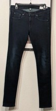 Rag  Bone JEAN The Skinny Leg Jeans Blue Olive Harrow Dark Wash Size 28x29