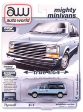1987 Plymouth Voyager Blue Auto World Premium 164 Scale