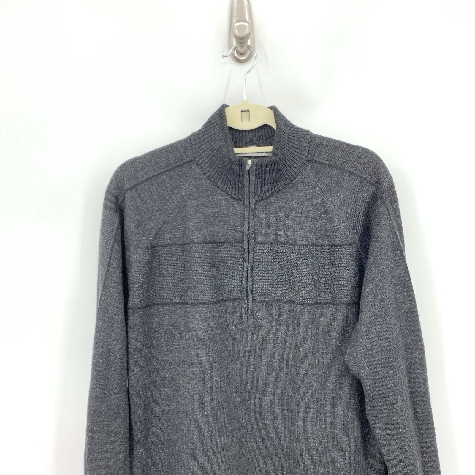 smartwool 1/4 zip pullover knit merino wool sweater