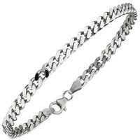 4,6Mm Panzer-Armband Armkette Armschmuck Aus 925 Silber Rhodiniert 21Cm Herren