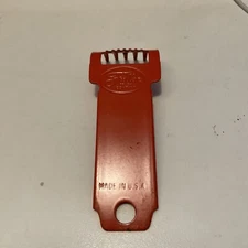 Vintage FULLER BRUSH COMPANY Red Metal Brush Tool.  4 1/4” Long. Made In USA