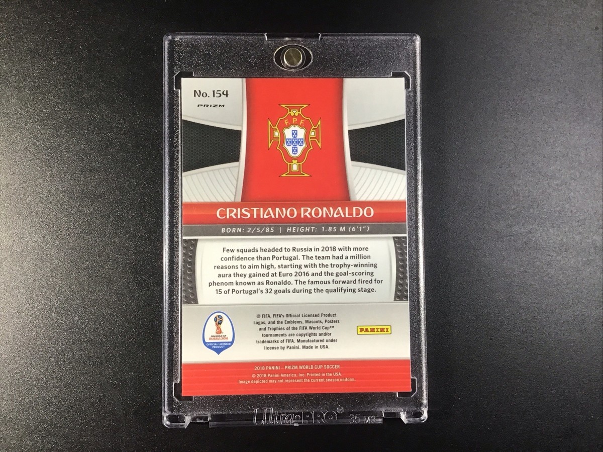 CRISTIANO RONALDO 2018 Prizm World Cup SHIMMER SILVER PRIZM Ready