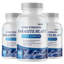 Parasite Blast Cleanse Detox & Toxins Gut Health Supplement - 3 Bottles