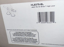 Brizo Jason Wu Odin HL5375-BL Widespread Bathroom HIGH Lever Handles in Black