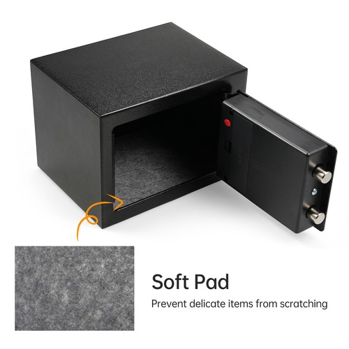 Bisofice Home Safes Fireproof Waterproof Box with Keypad and 2pcs Spare P0Y0 - Picture 6 of 12