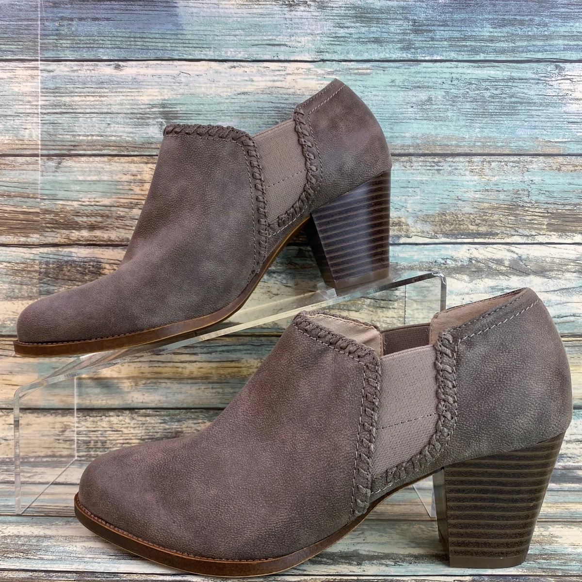 Lifestride Joelle Chelsea Bootie Shootie Size 7M Gray Ankle Boots