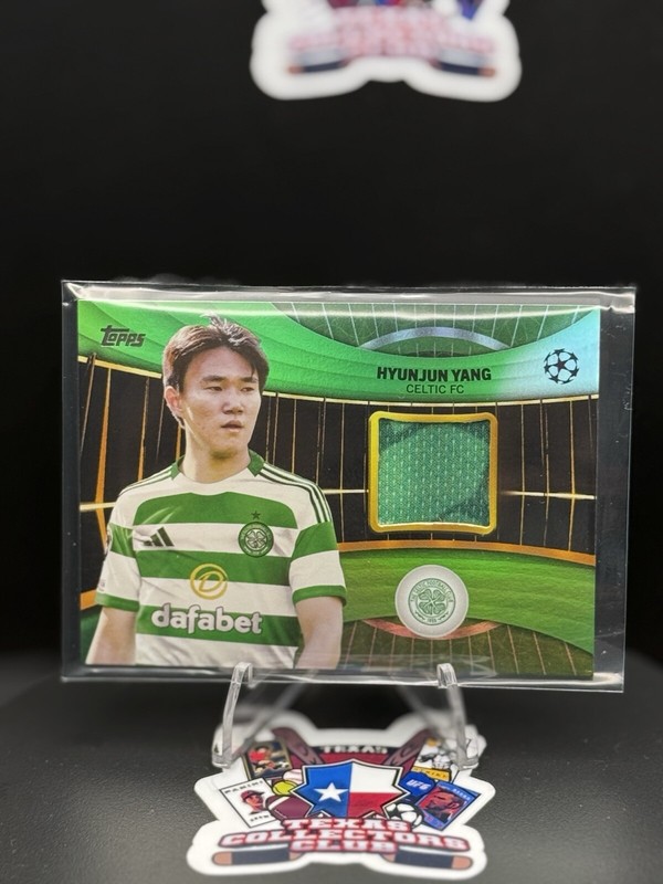 2024-25 Topps UEFA Club Competitions Hyunjun Yang Green Superstar Relic /199