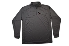 J. America Mens 1/4 Zip Gray Pullover Top NWT S, M