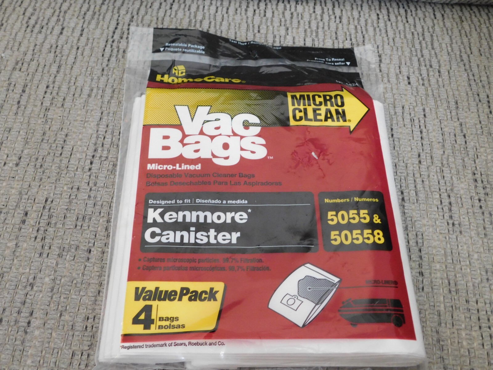 Sears Kenmore Canister Type C Vacuum Bags For 5055. eBay