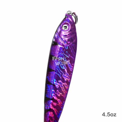 Spoon Lures Fish WOW! Mega Metal Fish Jigs - 1oz Butterfly Vertical Jigging - Foto 12