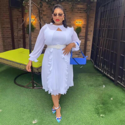 Women High Waist Knee Length Dress African Plus Size Kaftan Evening Party Gown | eBay Women High Waist Knee Length Dress African Plus Size Kaftan Evening Party Gown | eBay